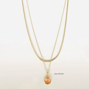 Kendra Scott Sami Gold Multi Strand Pendant Necklace NWT MSRP $60